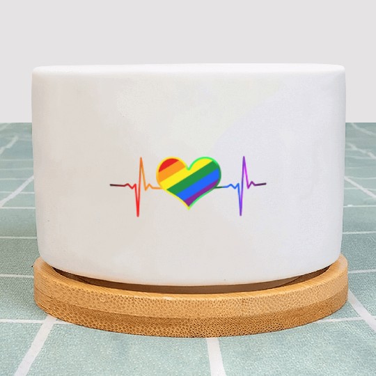 Pride Heart Beat Pride LGBT Community Pride Gifts Plant Pots