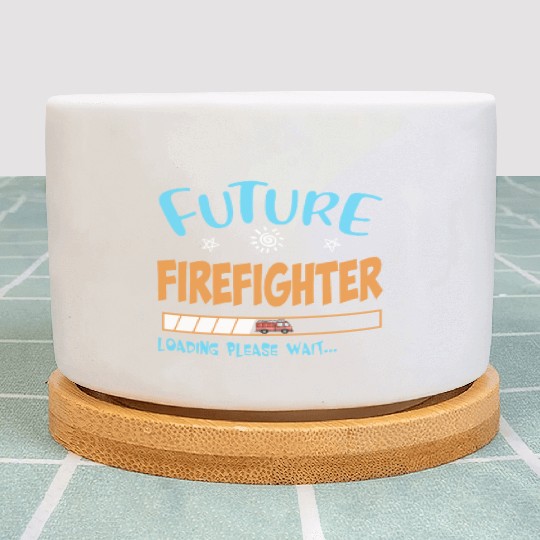 Future youth firefighter loading please wait firef Plant Pots