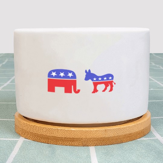 Democrat Republican Plant Pots