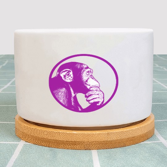 Think of monkey chimpanzee Plant Pots