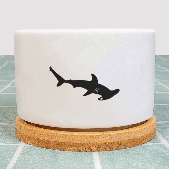 Silhouette design - Hammerhead Shark Plant Pots