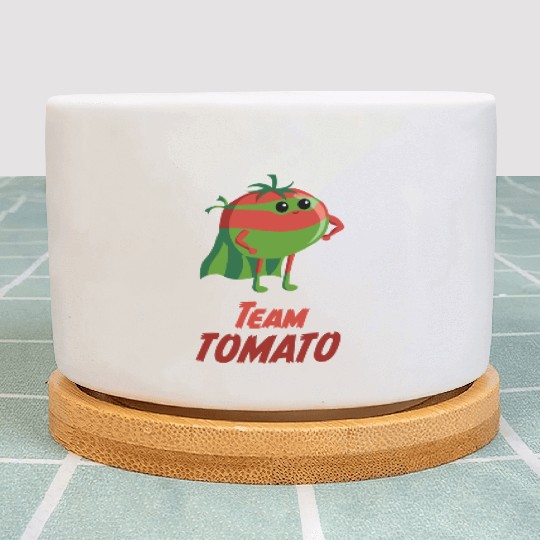 Team Tomato Vegetable vegan veggie Gardening Plant Pots