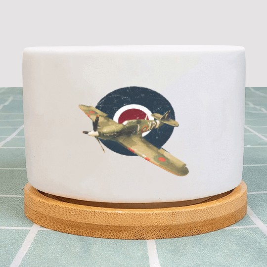 Hawker Hurricane RAF WW2 Fighter Plane Plant Pots