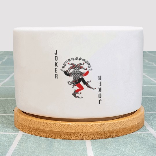 Color Joker Classic Card Deck Casino Poker Plant Pots