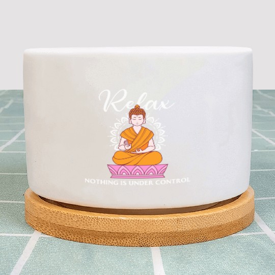 Buddha Quote india hindu shanti Buddhist Relax Plant Pots