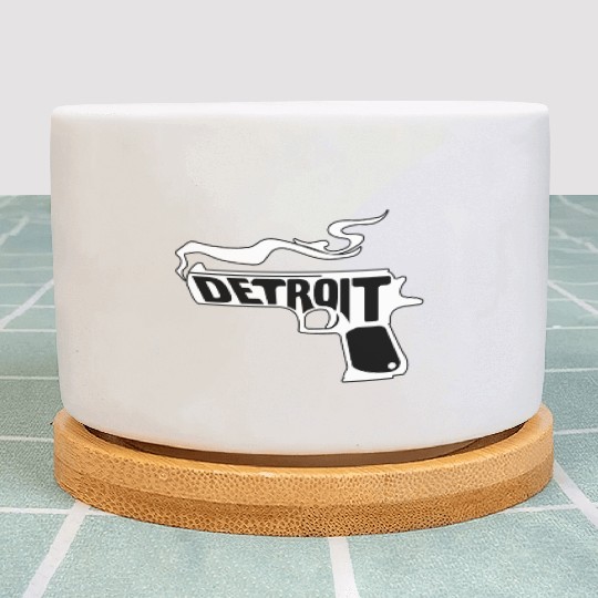 Detroit Smoking Gun Michigan American State Plant Pots