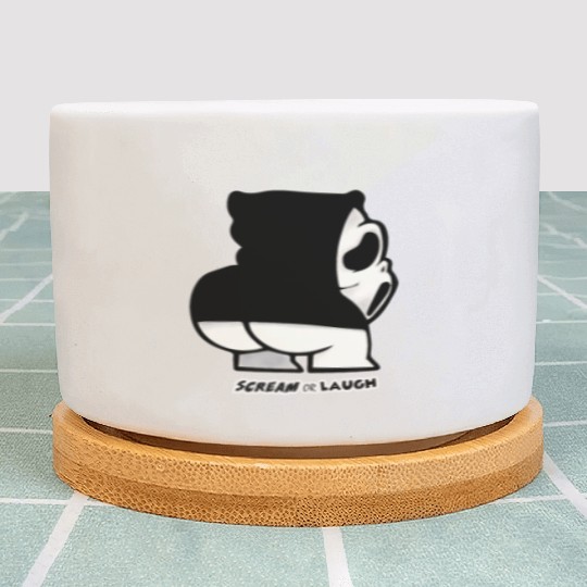 Ghost creature scream or laugh Plant Pots