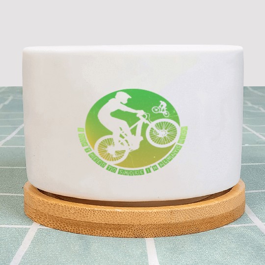 Mountainbike Mountainbiking Bike Born to Drive Plant Pots