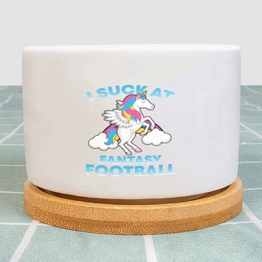 I Suck At Fantasy Football Funny Football Lover Plant Pots