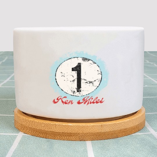 Ken Miles Rugged Number Plant Pots