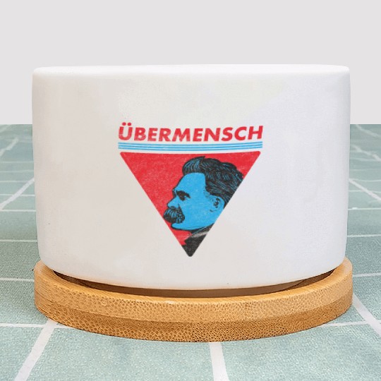 Vintage Übermensch Nietzsche Philosophy Nihilism Plant Pots
