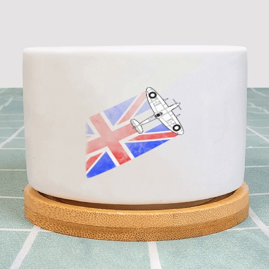 Spitfire UK Flag Mk.1 RAF British WWII Plant Pots