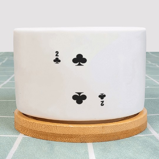 Poker Cards 2 Of Clubs Plant Pots