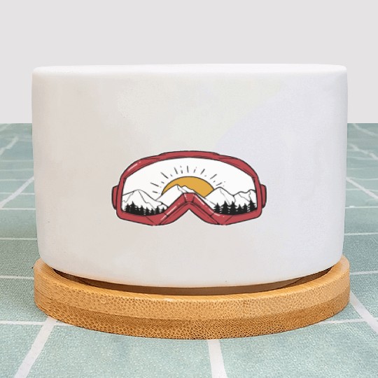 Skiing Goggles - For Skiers Plant Pots