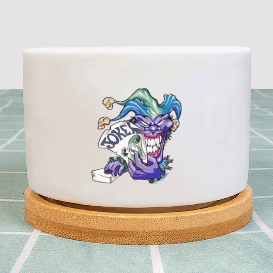 Joker with cards Plant Pots