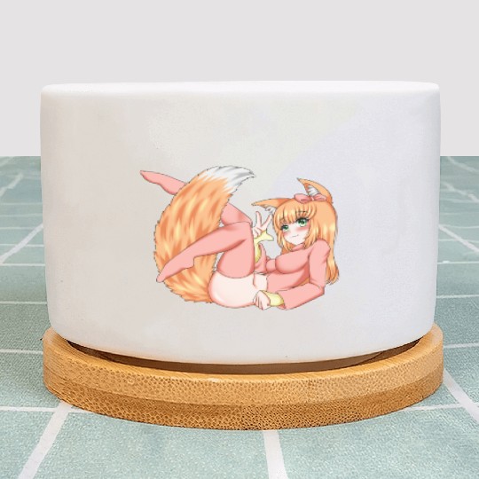 Foxy girl hen Manga Anime Waifu japanese sexy Plant Pots