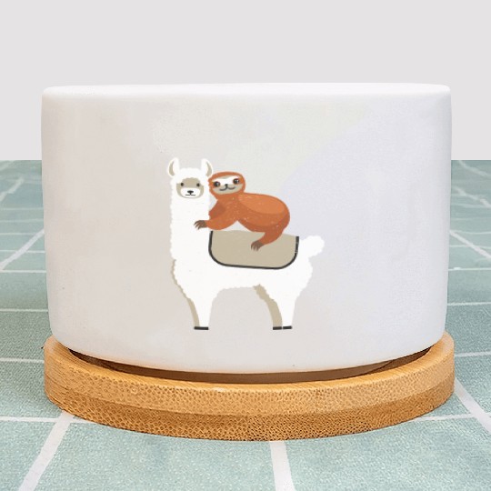 Sloth Lama Plant Pots