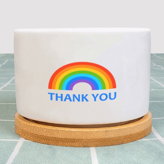 NHS thank you rainbow Plant Pots