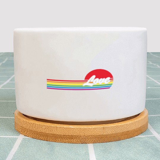 Rainbow Pride Gay Lesbian Love Equality Lgbt Queer Plant Pots