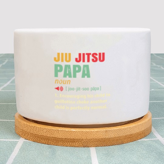 Funny Jiu Jitsu Plant Pots - JiuJitsu - Papa Gift - Pap