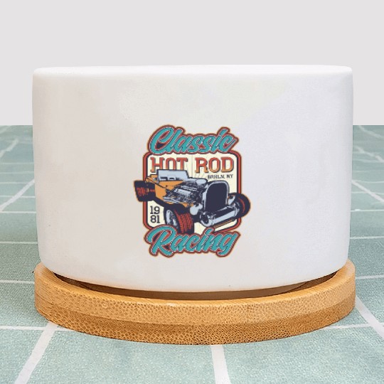 Classic Hot Rod Racing Plant Pots
