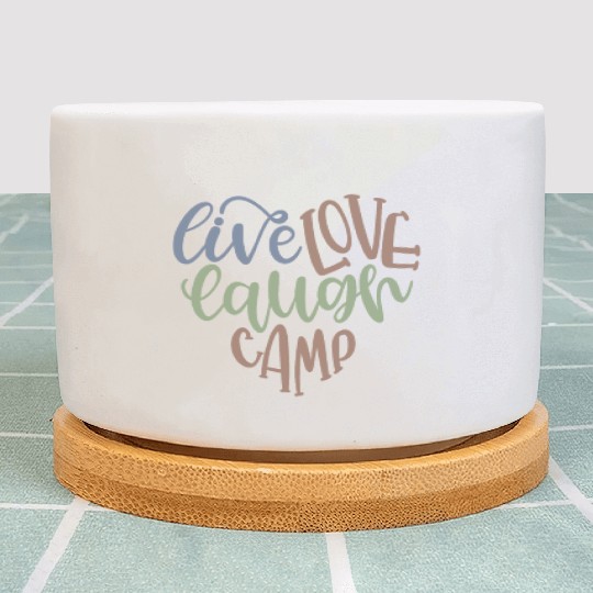 Live Love Laugh Camp RV Plant Pots