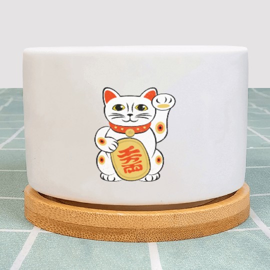 Japan Lucky Cat Japanese Maneki Neko Good Luck Cha Plant Pots