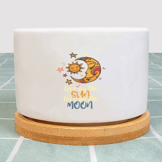 Live by the Sun, Love by the Moon Plant Pots