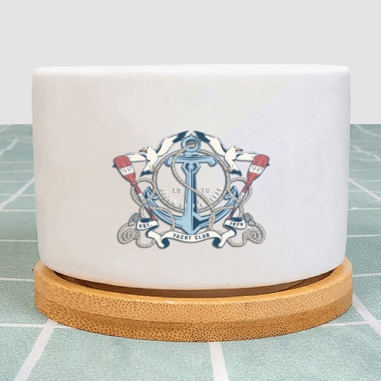 Yacht Club - Awesome sailor Gift Plant Pots