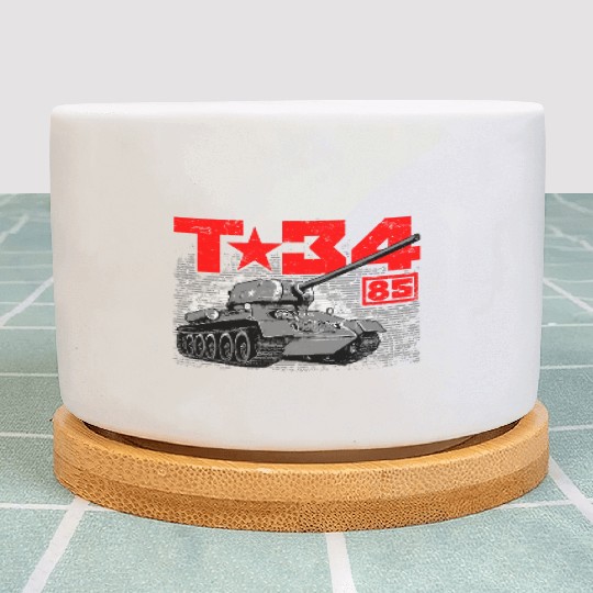 T-34-85 Soviet medium tank Plant Pots