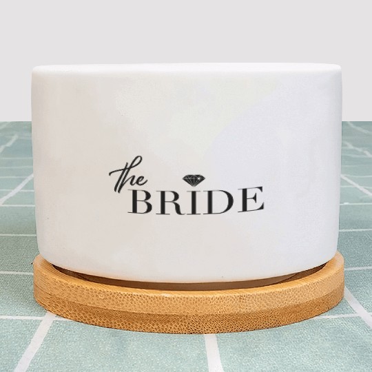 The Bride - Wedding Party Engaged Bachelorette Plant Pots