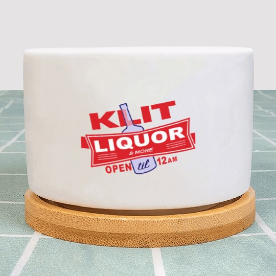 KLIT Liquor parody logo Plant Pots