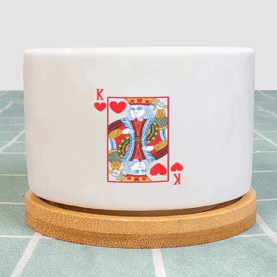 Halloween Playing Card Costume KING OF HEARTS Plant Pots