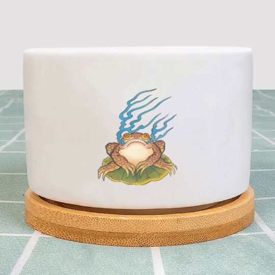 Traditional Japanese Irezumi Magical Frog Plant Pots