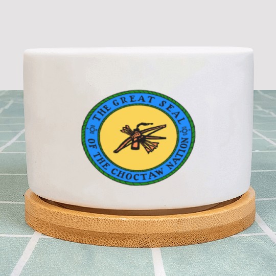 Choctaw Nation Flag Seal Choctaw Plant Pots