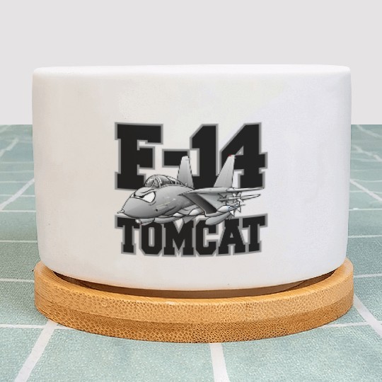 F-14 Tomcat Military Fighter Jet Aircraft Cartoon Plant Pots