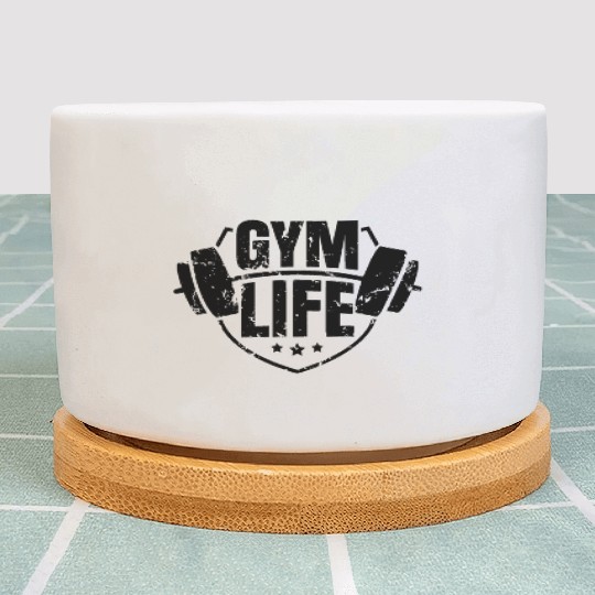 Gym Life Muscles Fitness Lift Workout Squat Buddy Plant Pots