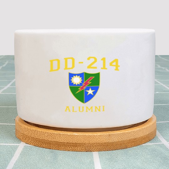 US Army Ranger Veteran DD214 Alumni Logo Insignia Plant Pots