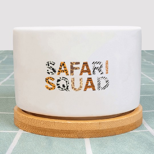 Safari Squad Family Vacation African Animal lover Plant Pots