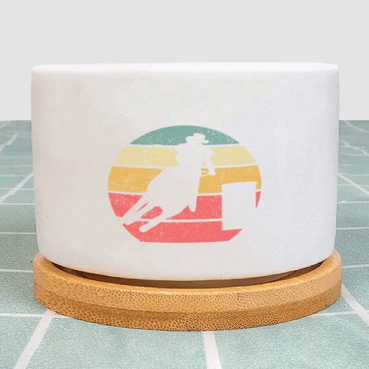 Barrel Racing Retro Plant Pots