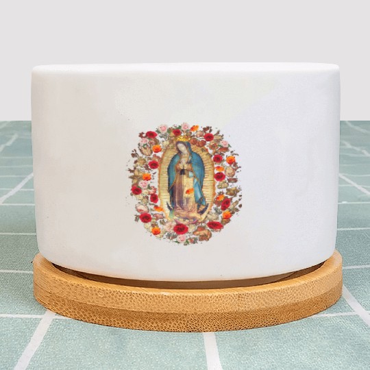 Our Lady Of Guadalupe Mexico Virgin Mary Tilma Pro Plant Pots
