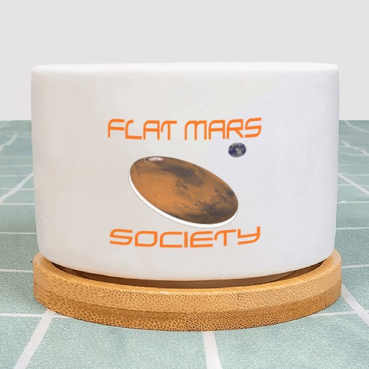 Flat Mars Society Plant Pots