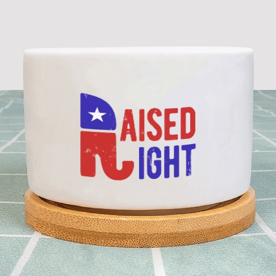 Raised Right Proud Republican Elephant Logo Usa Plant Pots