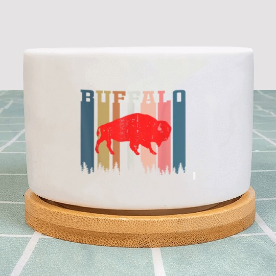 Vintage Retro Bills Fan Mafia Gift For Buffalo Fan Plant Pots