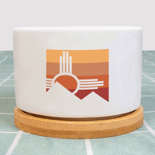 Zia Sun New Mexico Zia Mountains Plant Pots