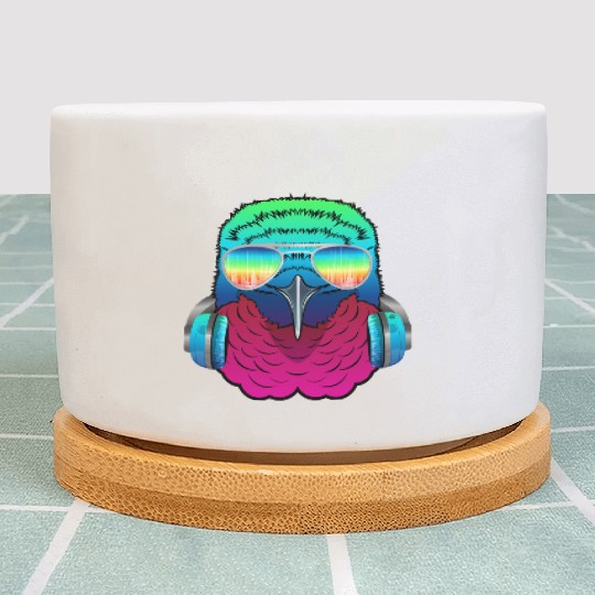 Hummingbird Music DJ - Bird Collection Plant Pots