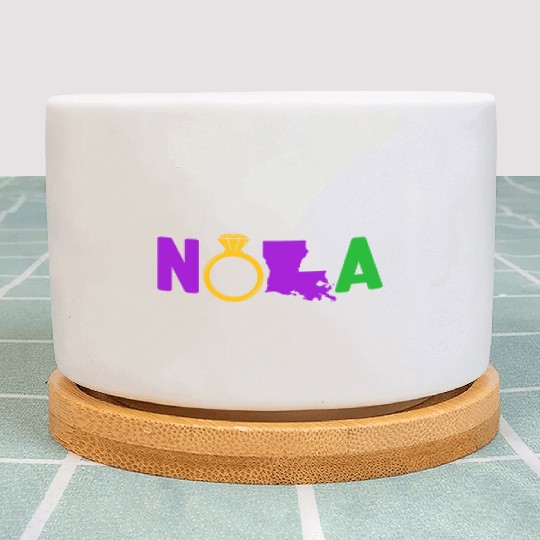 New Orleans Bachelorette Party Map Mardi Gras Plant Pots