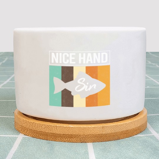 Nice Hand Sir Funny Poker Fish Gambler Texas Plant Pots