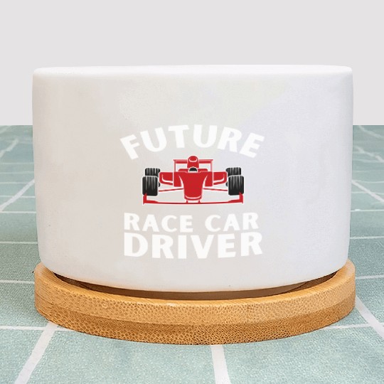 Racing Race Car Driver And Muscle Car Plant Pots