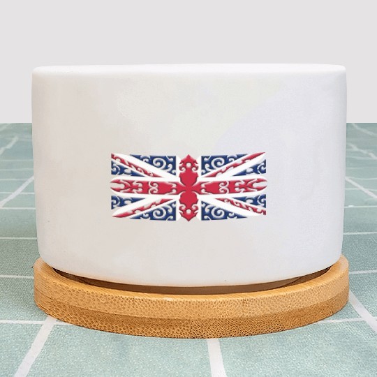 Union Jack British Flag Ornamental Style Plant Pots